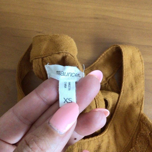 Women's Maurices Brown Relaxed Pleated Tank Top‎ Size XS - Picture 5 of 8